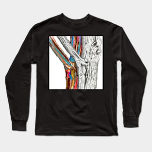 Reflected Tree Trunk Long Sleeve T-Shirt